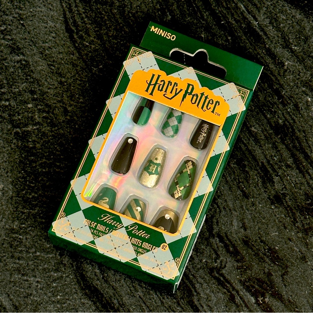 Harry Potter False Nails - 24 pcs false nails with 30 pcs jelly adhesive tabs